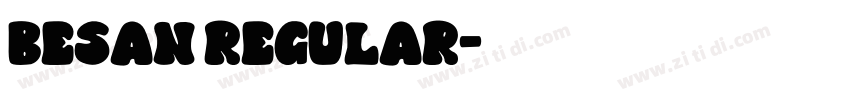 BESAN Regular字体转换